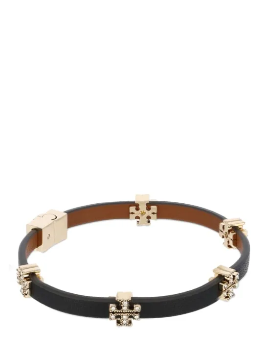 Tory Burch   Eleanor pavé leather bracelet 