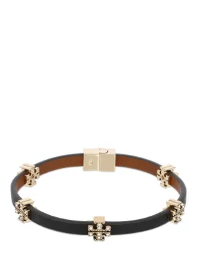 Tory Burch   Eleanor pavé leather bracelet 