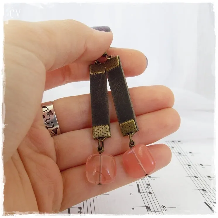 Tribal Leather Earrings