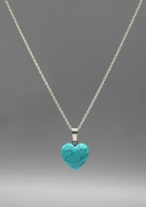 Turquoise Heart Shape Love Pendant