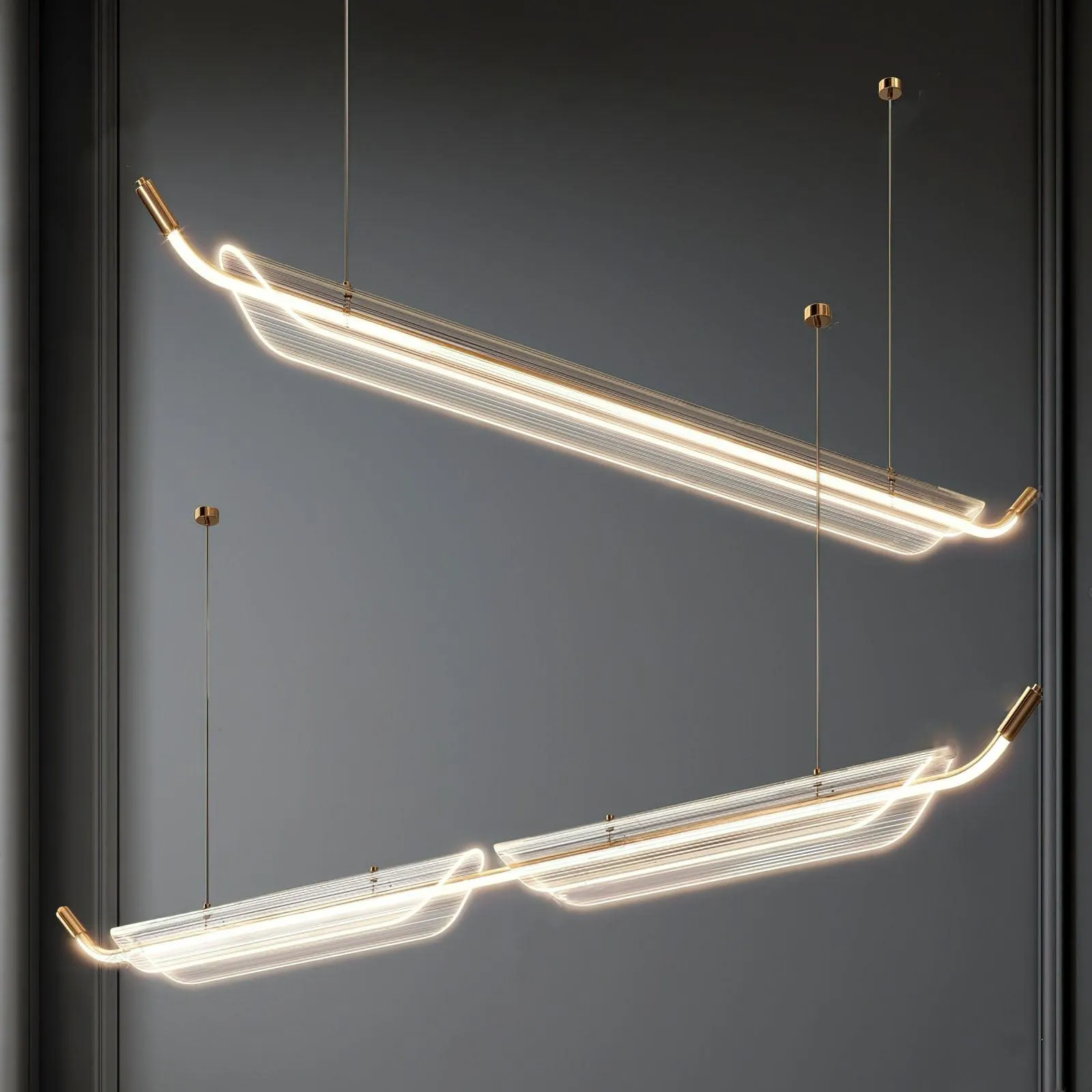 Two Boats Acrylic Pendant Light