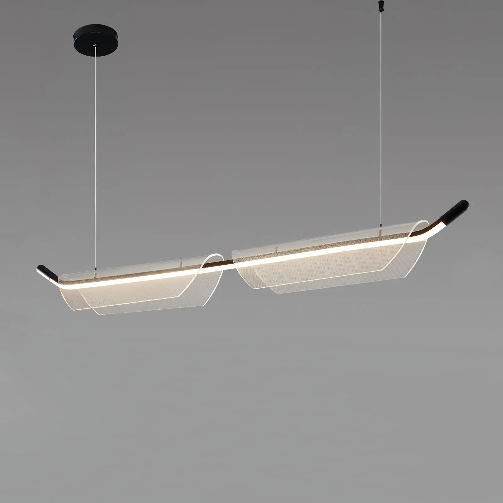 Two Boats Acrylic Pendant Light