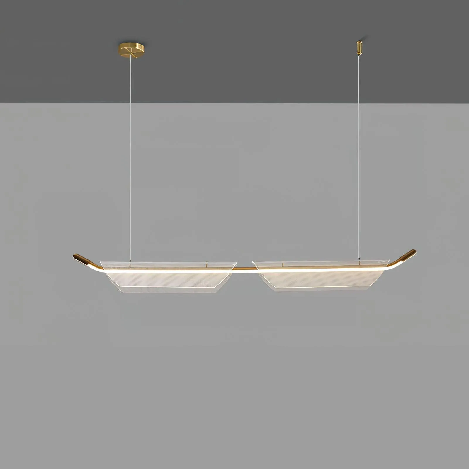 Two Boats Acrylic Pendant Light