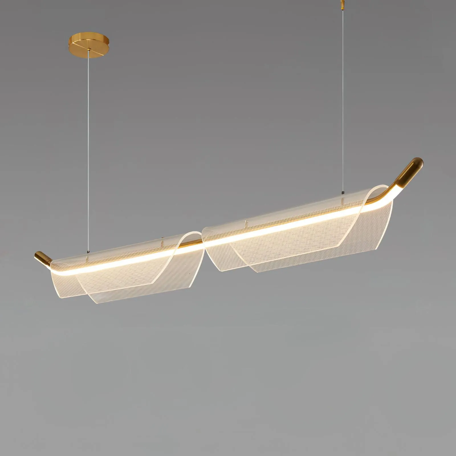 Two Boats Acrylic Pendant Light