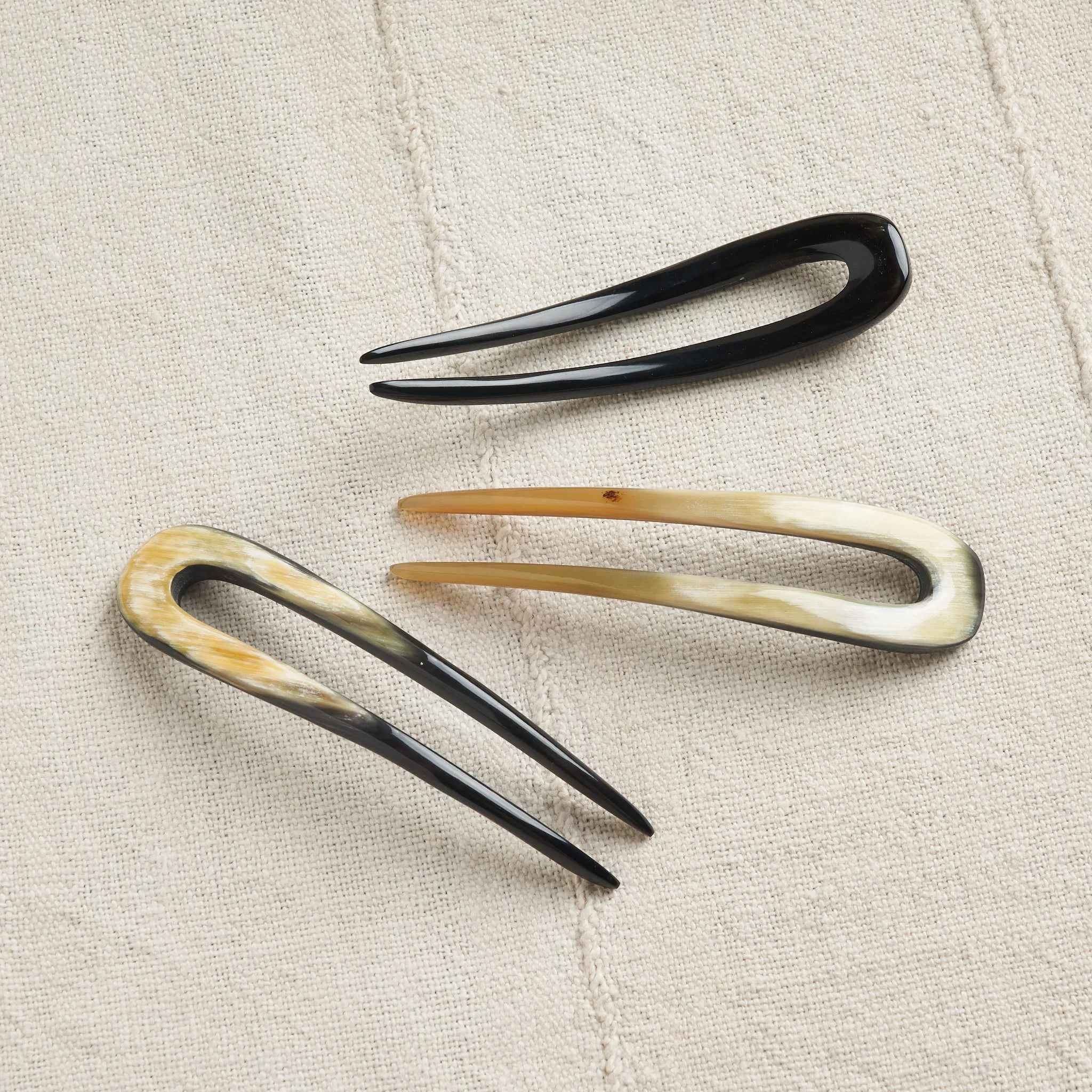 Upcycled Horn Hairpin