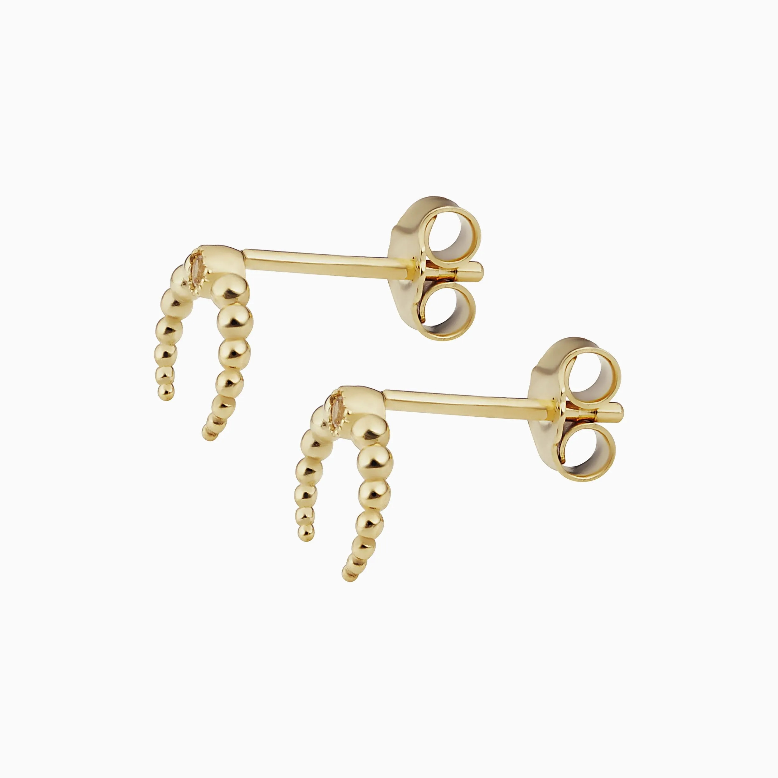 Wall St. Beaded Mini Studs