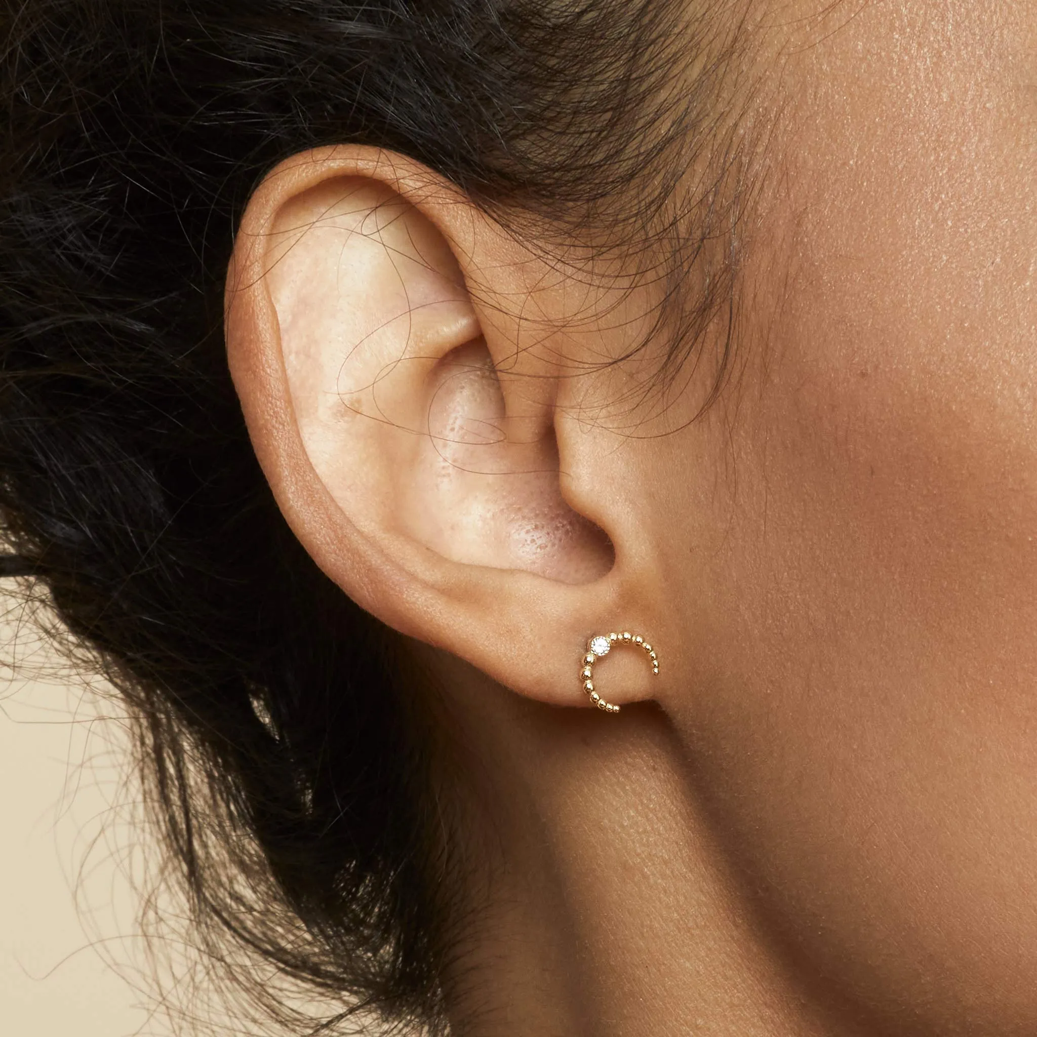 Wall St. Beaded Mini Studs
