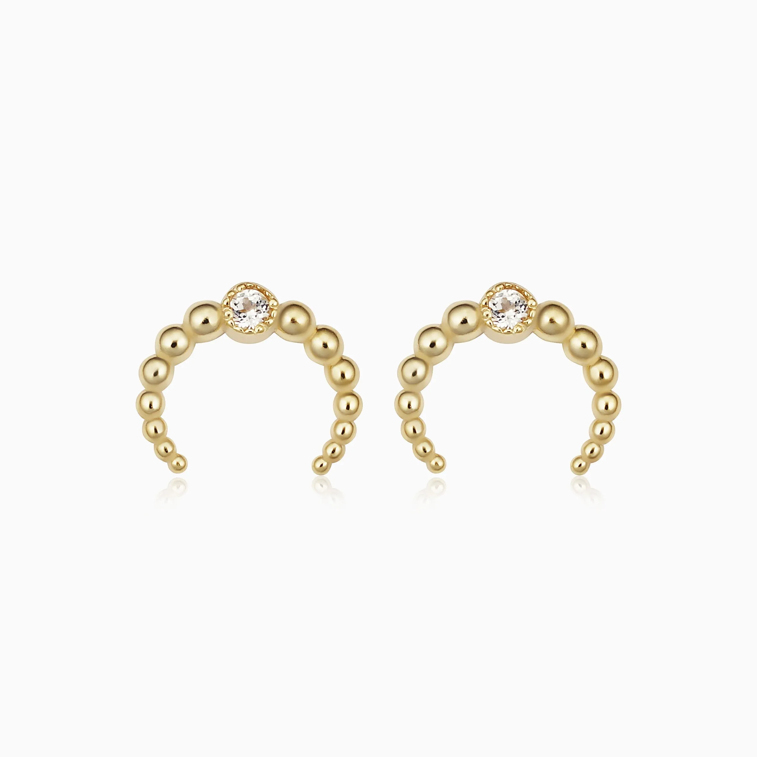 Wall St. Beaded Mini Studs