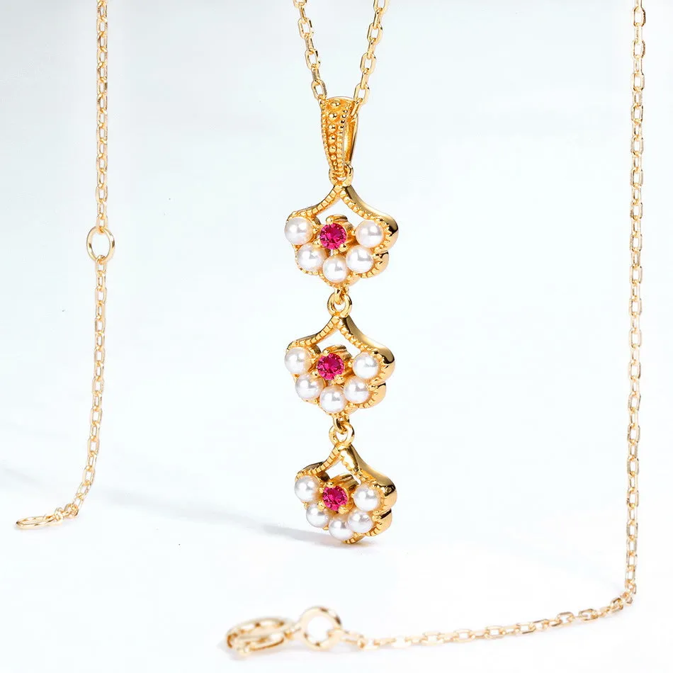 Women's Pendant S925 Silver Plating 9K Women's Necklace Pendant for girls