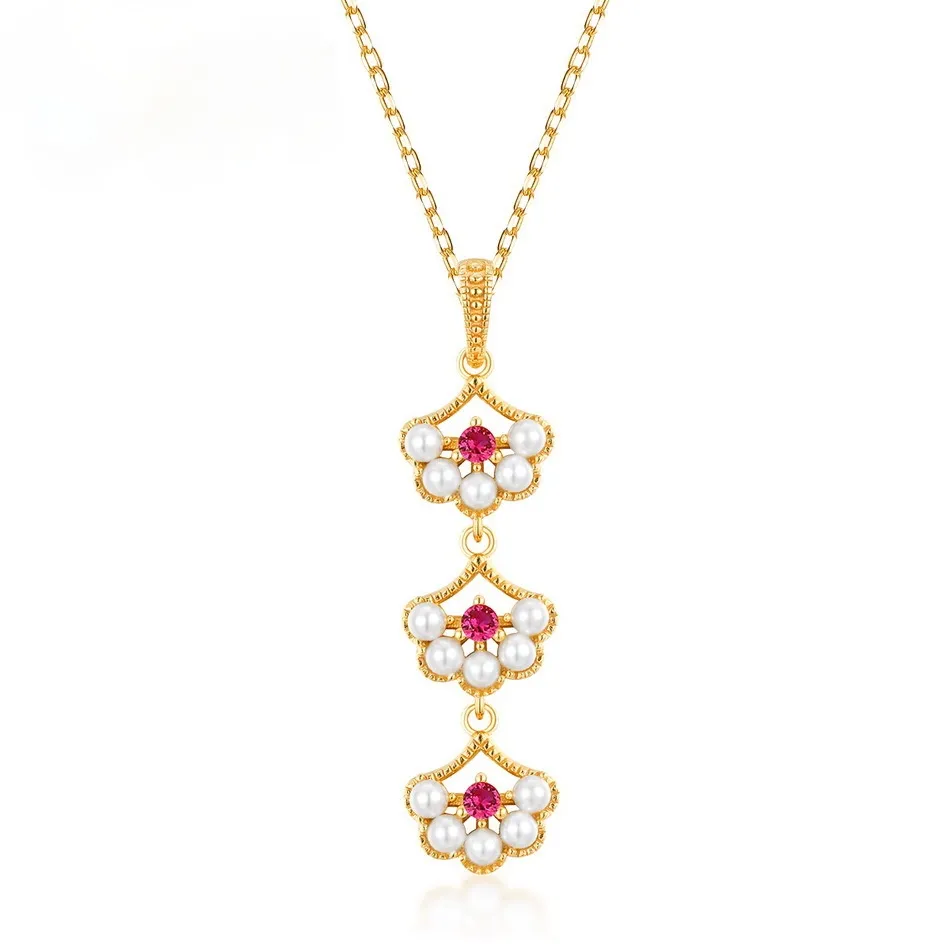 Women's Pendant S925 Silver Plating 9K Women's Necklace Pendant for girls